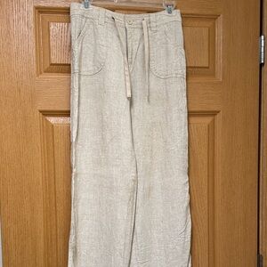 H&M Cream Wide Leg Pants